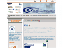 Tablet Screenshot of concilia.it